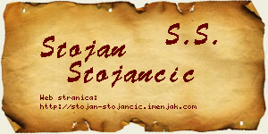 Stojan Stojančić vizit kartica